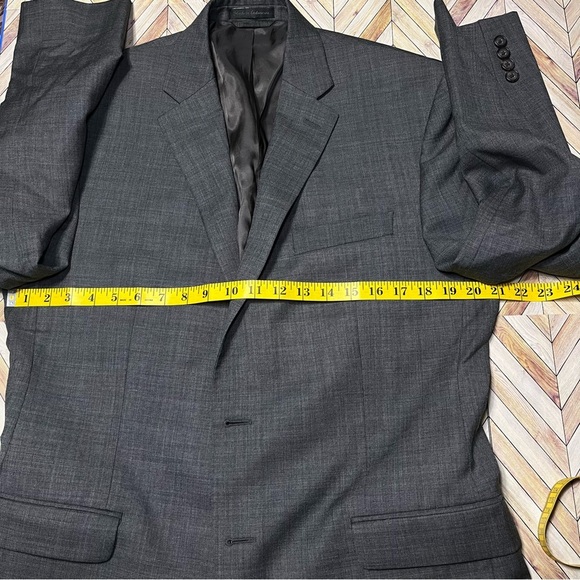 Lauren Ralph Lauren Wool Blazer Jacket Sportscoat Office Professional Dark Gray - Picture 8 of 14